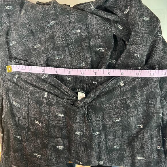 Final Touch Womens Pants XS Twisted Front Pull On Dark Boho Relaxed Retro Y2K - Picture 8 of 10